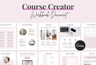 Ladystrategist Course Creator Workbook Document Editable Canva Template instagram canva templates social media templates etsy free canva templates