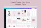 Ladystrategist Course Creator Workbook Document Editable Canva Template instagram canva templates social media templates etsy free canva templates