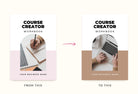 Ladystrategist Course Creator Workbook Document Editable Canva Template instagram canva templates social media templates etsy free canva templates