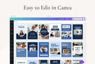 Ladystrategist Course Pinterest Template instagram canva templates social media templates etsy free canva templates