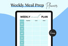 Ladystrategist Crystal Weekly Meal Planner Printable and Editable Canva Template instagram canva templates social media templates etsy free canva templates