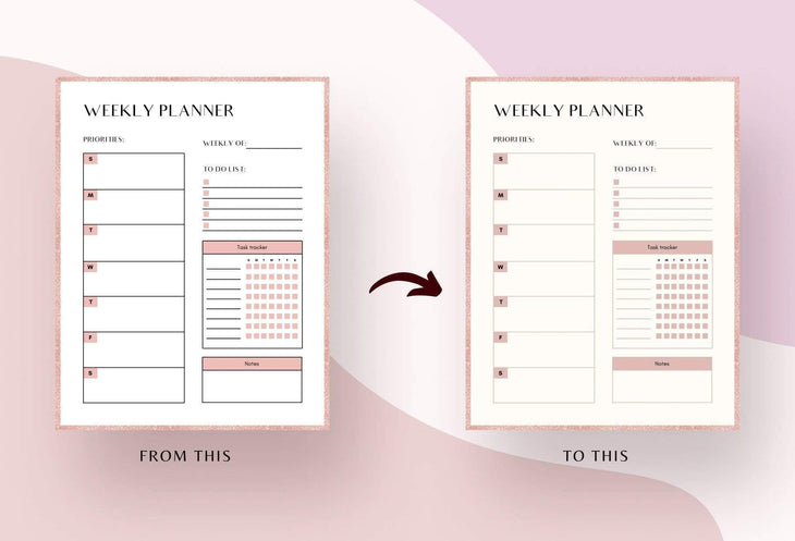 Ladystrategist Daily and Weekly Planners and Overview Printable + Editable Canva Planner Template instagram canva templates social media templates etsy free canva templates