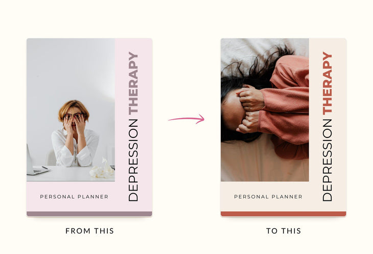 Ladystrategist Depression Planner Canva Template for Coaches instagram canva templates social media templates etsy free canva templates