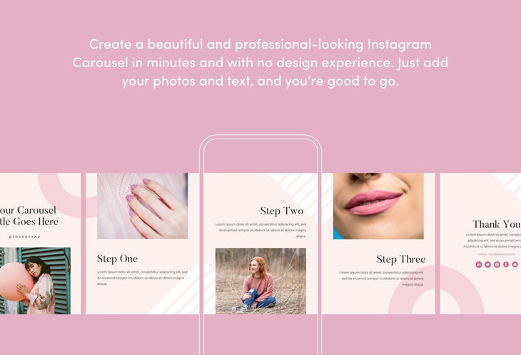 Ladystrategist Diamond Carousel Instagram Engagement Booster Canva Template instagram canva templates social media templates etsy free canva templates