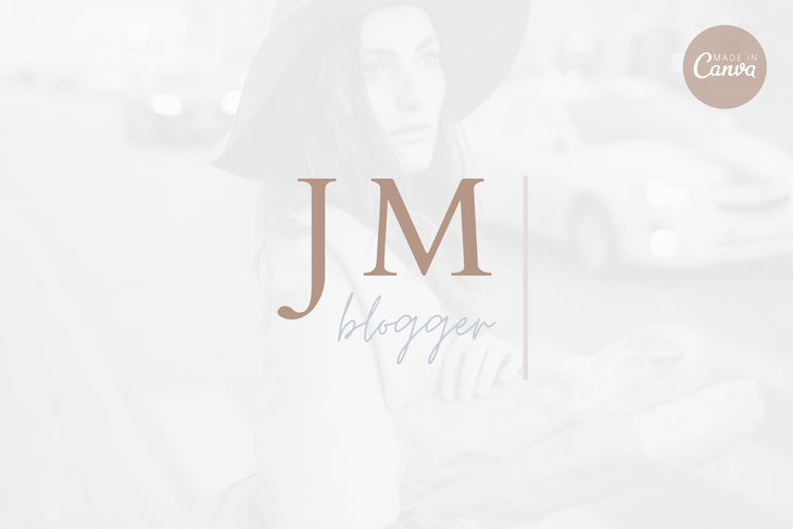 Ladystrategist Shop DIY JM Blogger Brand Logo Canva Template instagram canva templates social media templates etsy free canva templates