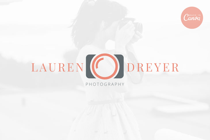 Ladystrategist Shop DIY Lauren Photography Brand Logo Canva Template instagram canva templates social media templates etsy free canva templates