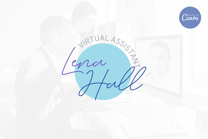 Ladystrategist Shop DIY Lena Virtual Assistant Brand Logo Canva Template instagram canva templates social media templates etsy free canva templates