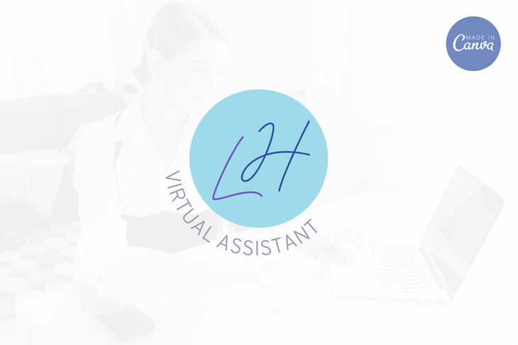 Ladystrategist Shop DIY LH Virtual Assistant Brand Logo Canva Template instagram canva templates social media templates etsy free canva templates
