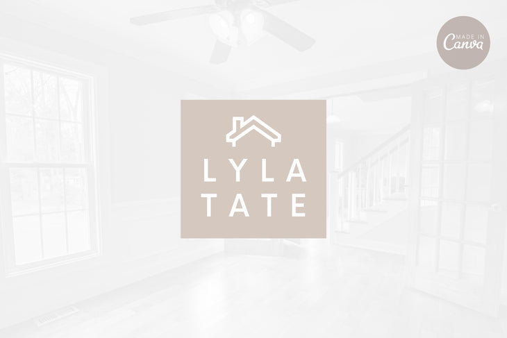 Ladystrategist Shop DIY Lyla Real Estate Brand Logo Canva Template instagram canva templates social media templates etsy free canva templates