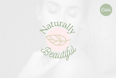 Ladystrategist Shop DIY Naturally Beauty Brand Logo Canva Template instagram canva templates social media templates etsy free canva templates