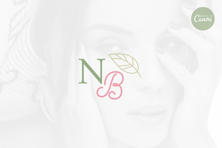 Ladystrategist Shop DIY NB Beauty Brand Logo Canva Template instagram canva templates social media templates etsy free canva templates