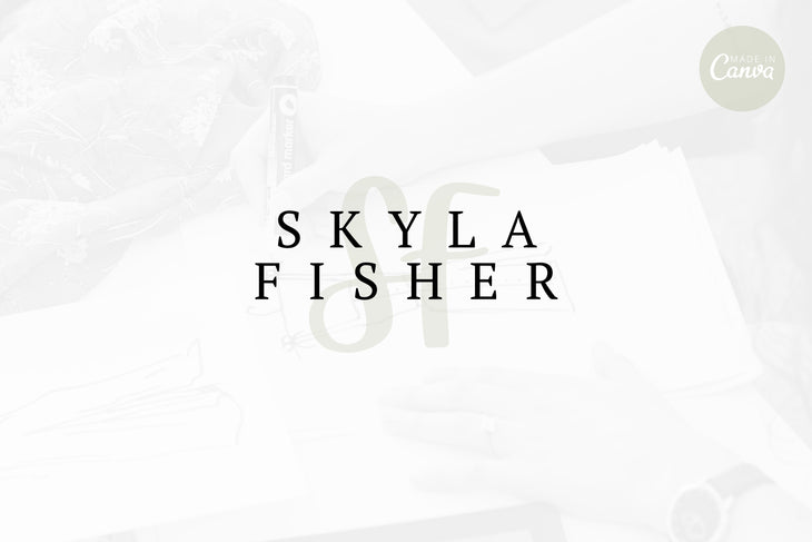 Ladystrategist Shop DIY Skyla Graphic Designer Brand Logo Canva Template instagram canva templates social media templates etsy free canva templates