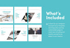Ladystrategist Elena Financial 6-Page Carousel Canva Template instagram canva templates social media templates etsy free canva templates
