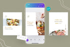Ladystrategist Elizabeth Food and Nutrition 6-Page Carousel Canva Template instagram canva templates social media templates etsy free canva templates