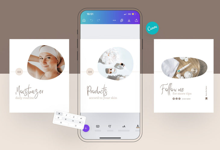 Ladystrategist Everly Educational 6-Page Carousel Canva Template instagram canva templates social media templates etsy free canva templates