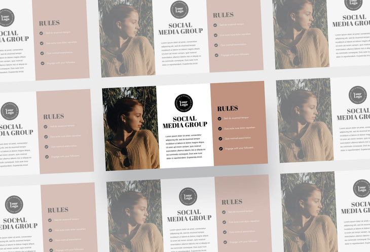 Ladystrategist Facebook Group Banner Iced Coffee Canva Templates instagram canva templates social media templates etsy free canva templates
