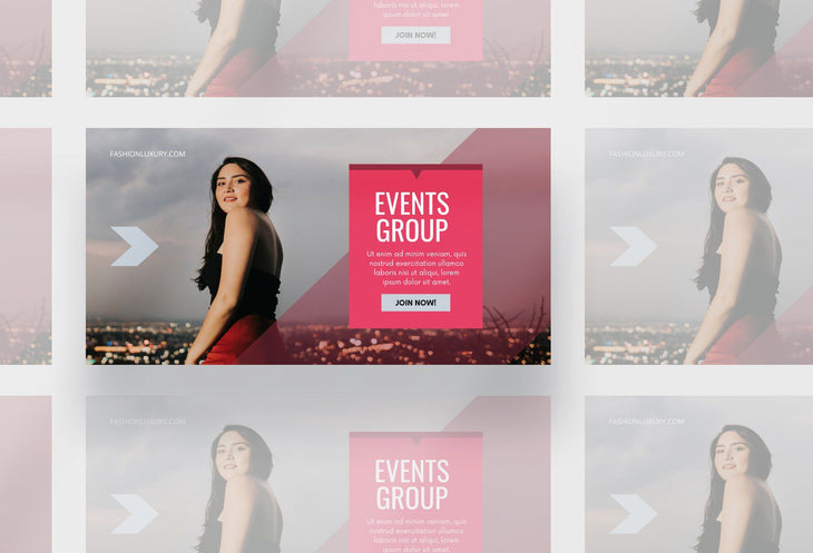 Ladystrategist Facebook Group Banner Paradise Pink Canva Templates instagram canva templates social media templates etsy free canva templates