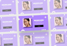 Ladystrategist Facebook Group Banner Ultra Violet Canva Templates instagram canva templates social media templates etsy free canva templates