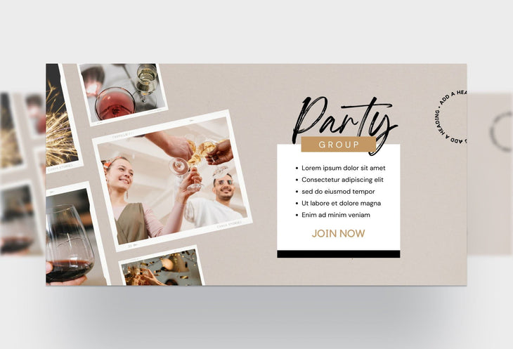 Ladystrategist Facebook Group Banner White Wine Canva Templates instagram canva templates social media templates etsy free canva templates