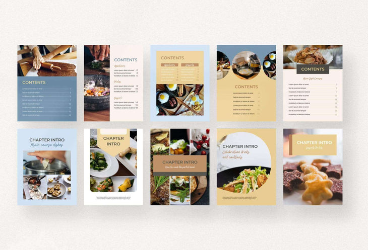 Ladystrategist Food & Recipe Workbook Creator instagram canva templates social media templates etsy free canva templates