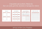 Ladystrategist Form and Data Plan Printable and Editable Canva Planner Template instagram canva templates social media templates etsy free canva templates