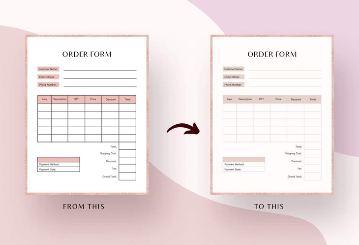 Ladystrategist Form and Data Plan Printable + Editable Canva Planner Template instagram canva templates social media templates etsy free canva templates