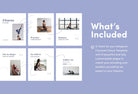 Ladystrategist Gianna Fitness 6-Page Carousel Canva Template instagram canva templates social media templates etsy free canva templates