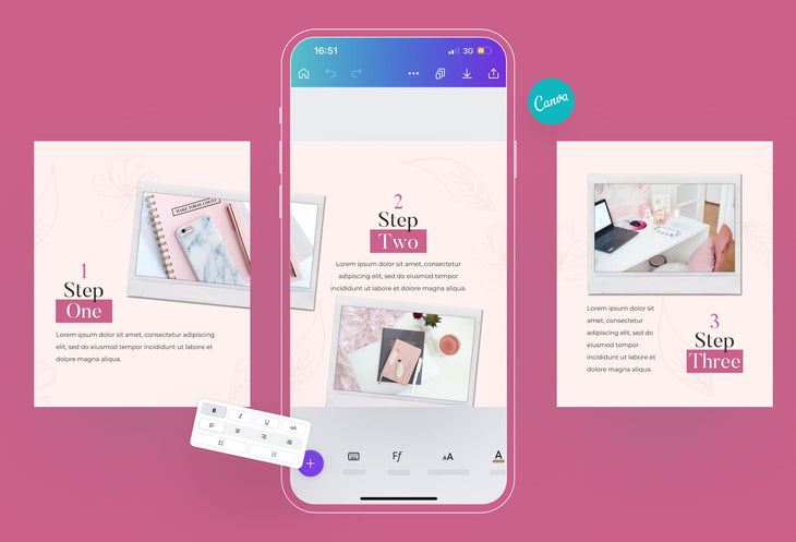 Ladystrategist Girly Carousel Instagram Engagement Booster Canva Template instagram canva templates social media templates etsy free canva templates