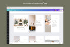 Ladystrategist Grace Real Estate 6-Page Carousel Canva Template instagram canva templates social media templates etsy free canva templates