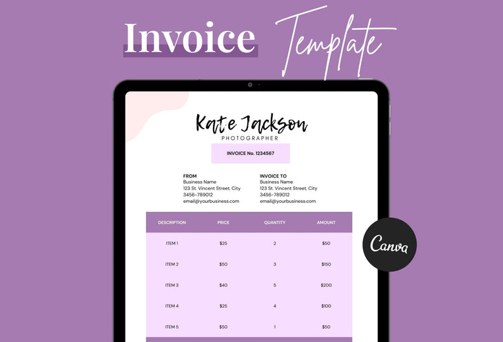 Ladystrategist Invoice Canva Template Bundle instagram canva templates social media templates etsy free canva templates