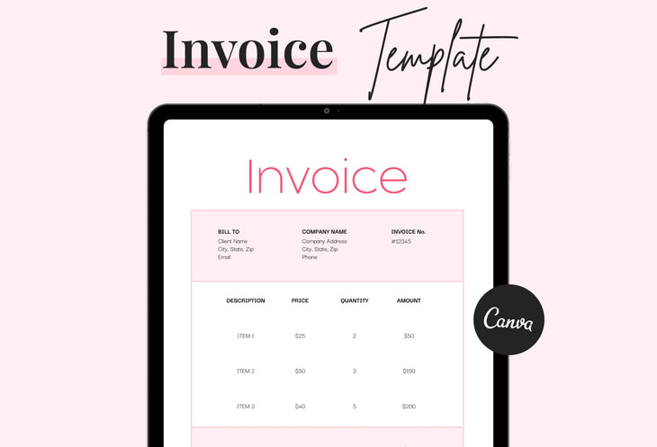 Ladystrategist Invoice Canva Template Bundle instagram canva templates social media templates etsy free canva templates