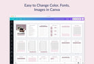 Ladystrategist IVF Planner Canva Template instagram canva templates social media templates etsy free canva templates