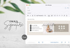 Ladystrategist Janet Email Signature Template Editable Canva Template Rose Gold instagram canva templates social media templates etsy free canva templates