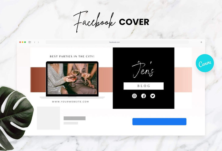 Ladystrategist Jens Facebook Cover Canva Template instagram canva templates social media templates etsy free canva templates