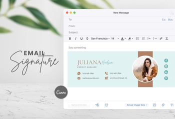 Email Signature Canva Templates – Ladystrategist Shop