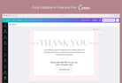 Ladystrategist Karen Printable Thank You Card Packaging Insert Note Canva Template instagram canva templates social media templates etsy free canva templates