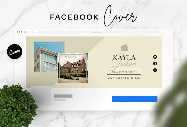 Ladystrategist Kayla Facebook Cover Canva Template instagram canva templates social media templates etsy free canva templates