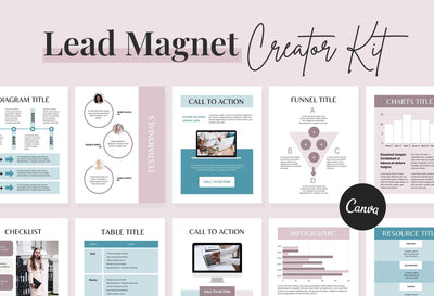 Ladystrategist Lead Magnet Canva Template for Coaches instagram canva templates social media templates etsy free canva templates