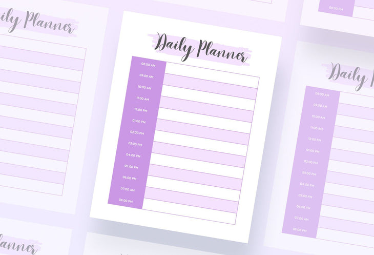 Ladystrategist Lenurple Daily Planner Printable and Editable Canva Template instagram canva templates social media templates etsy free canva templates