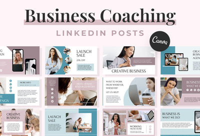 Ladystrategist Linkedin Posts for Coaches instagram canva templates social media templates etsy free canva templates