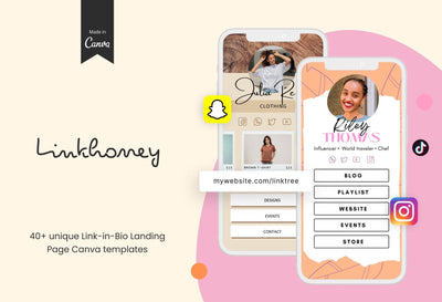 Ladystrategist Linkhoney instagram canva templates social media templates etsy free canva templates