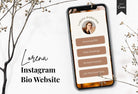 Ladystrategist Lorena Instagram Link in Bio Canva Landing Page Website instagram canva templates social media templates etsy free canva templates