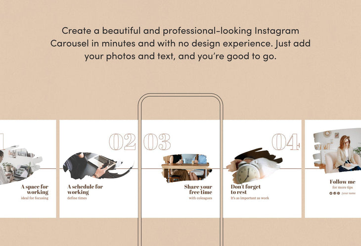 Ladystrategist Lucy Educational 6-Page Carousel Canva Template instagram canva templates social media templates etsy free canva templates