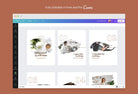 Ladystrategist Lucy Educational 6-Page Carousel Canva Template instagram canva templates social media templates etsy free canva templates