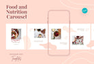 Ladystrategist Madison Food and Nutrition 6-Page Carousel Canva Template instagram canva templates social media templates etsy free canva templates