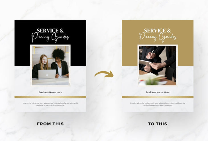 Ladystrategist Marble Gold Service Providers Bundle instagram canva templates social media templates etsy free canva templates