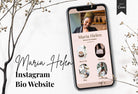 Ladystrategist Maria Instagram Link in Bio Canva Landing Page Website instagram canva templates social media templates etsy free canva templates
