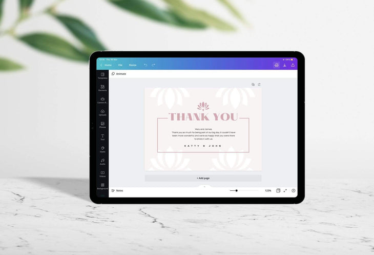 Ladystrategist Marie Printable Thank You Card Packaging Insert Note Canva Template instagram canva templates social media templates etsy free canva templates