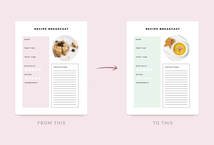 Ladystrategist Meal Planner Printable and Editable Canva Template instagram canva templates social media templates etsy free canva templates