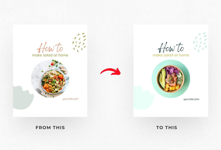 Ladystrategist Mila Food and Nutrition 6-Page Carousel Canva Template instagram canva templates social media templates etsy free canva templates